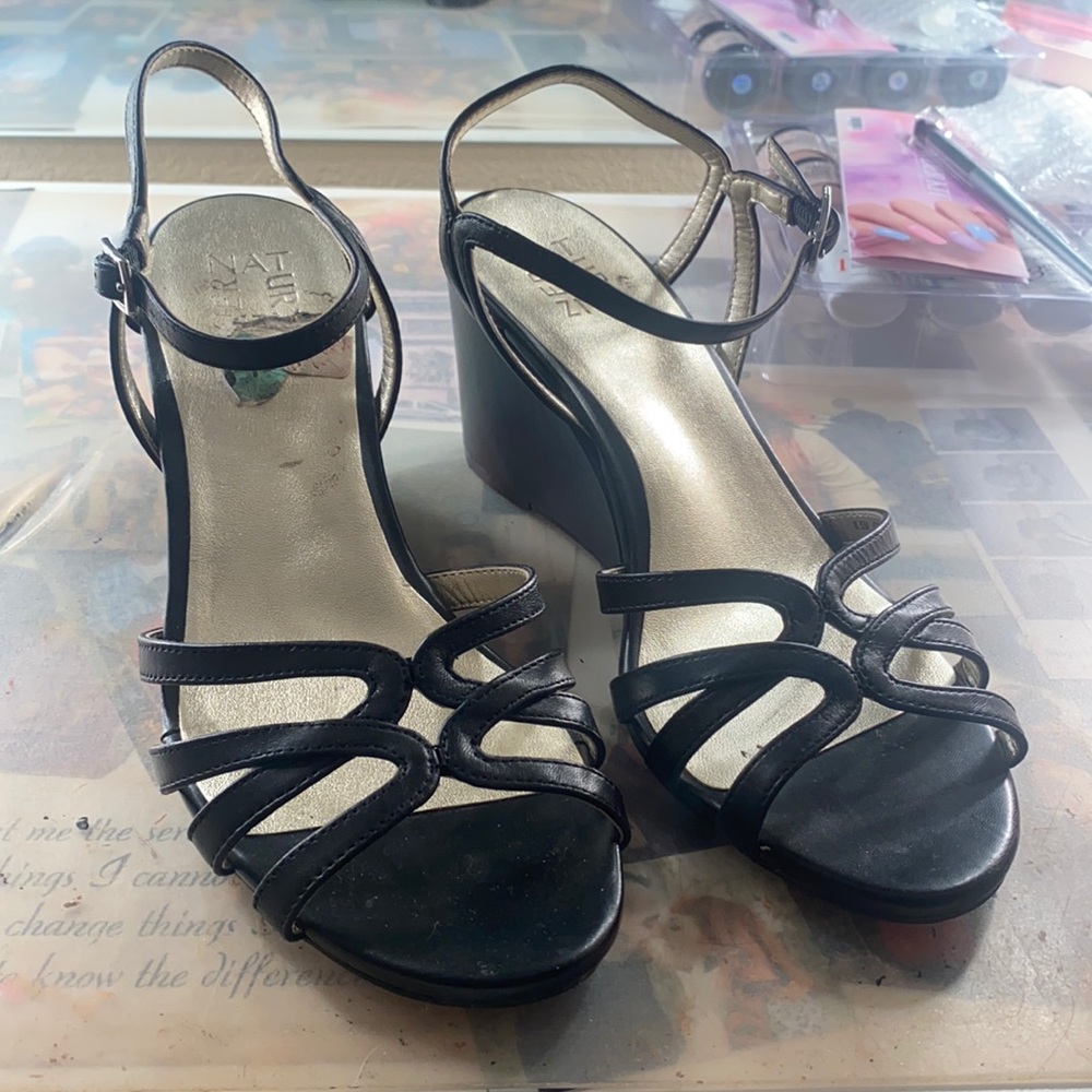 Open toe wedges
